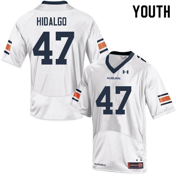 Youth Auburn Tigers #47 Grant Hidalgo White 2022 College Stitched Football Jersey